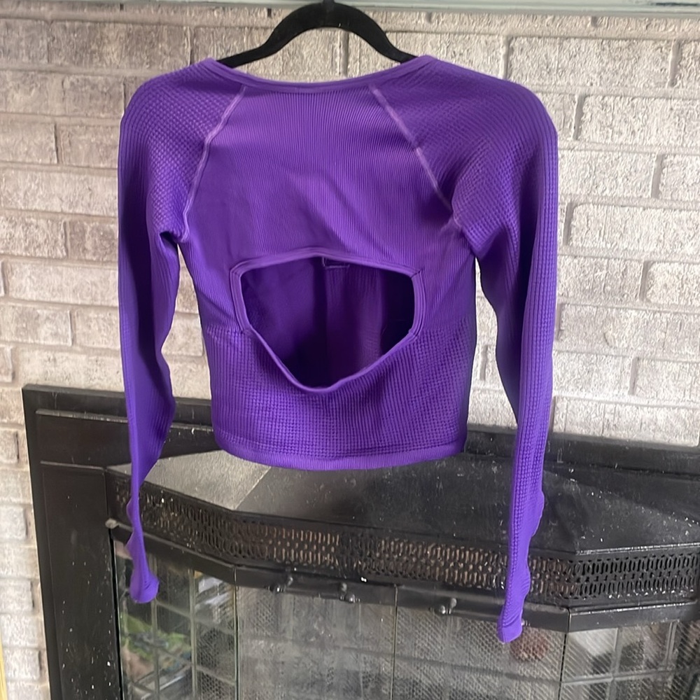 Free People X FP Movement Bail Out Layer in Dark Amethyst NWT - Picture 6 of 6